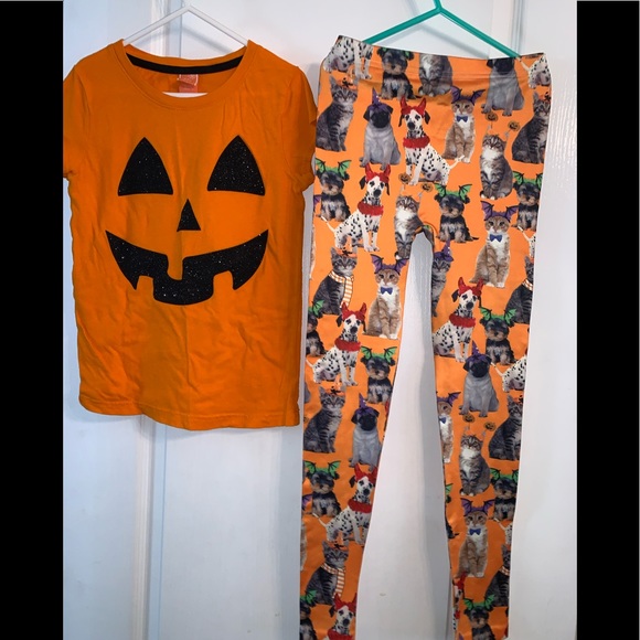 Capelli of New York Other - Girls Halloween Set: 🎃 Tee and  Leggings 7/8